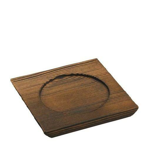 アルセラム 焼杉四角台皿 EC4－39