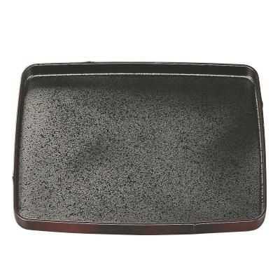 角竹型盆すす竹内黒SL9寸 黒