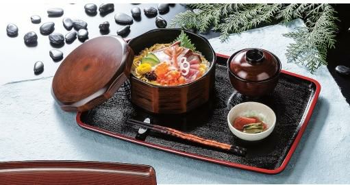 渕太胴張木目盆黒天朱尺1 黒天朱