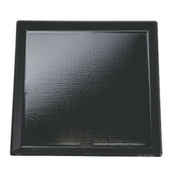 耐熱羽反布目角盆黒SL尺1 黒