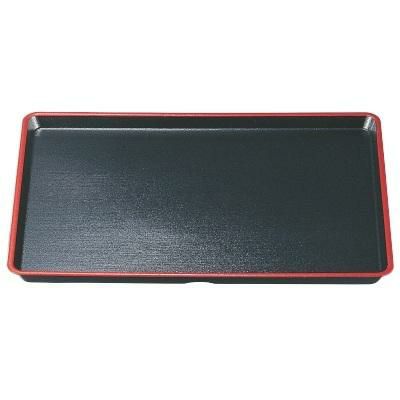 耐熱羽反焼杉盆黒天朱SLタタキ尺3 黒天朱