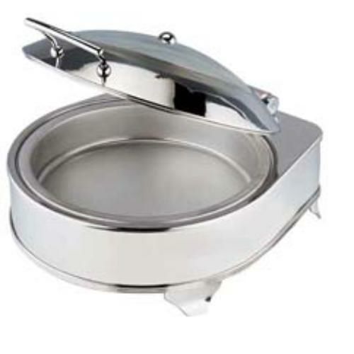 KINGO電気丸チェーフィングディッシュ (ガラスカバータイプ)D201