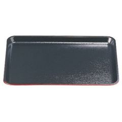 耐熱木目長手盆黒渕朱SL尺5 黒