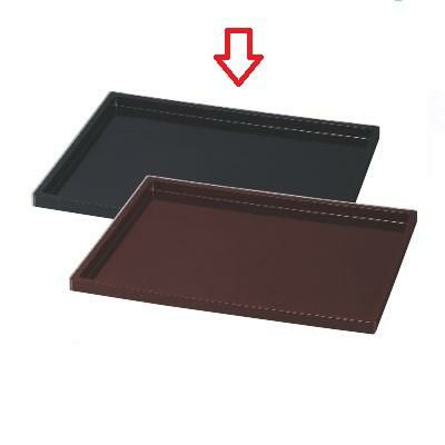 耐熱尺4奥広そば盆黒塗 黒