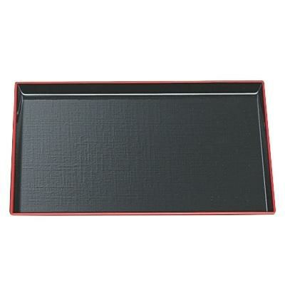 長角布目盆黒天朱SL尺1.5 黒天朱