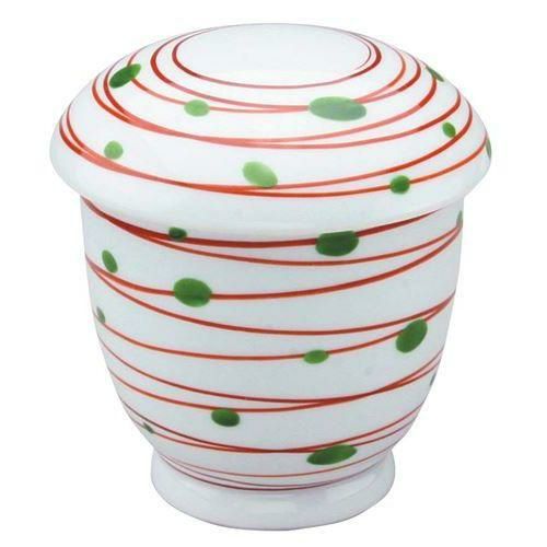 アルセラム強化食器 赤渦むし碗 EC4－76