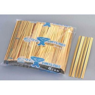 ビニタイPET カット品(1000本入) 4mm×8cm 金