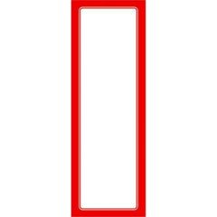 赤枠ポスター 3号 無地/100枚入り