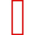 赤枠ポスター 3号 無地/100枚入り