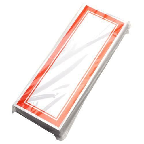 赤枠カード 270×100/100枚入り×5冊