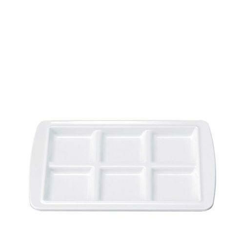 バイキングプレート 6ブロック 白