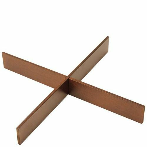 木製 正角箱 十字仕切り ウォールナット