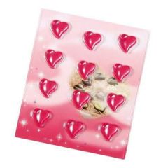 型 【チョコレートモールド キラリハートカーブ12 No.1185】 No.1185 幅240 奥行185 高さ10 【グループA】