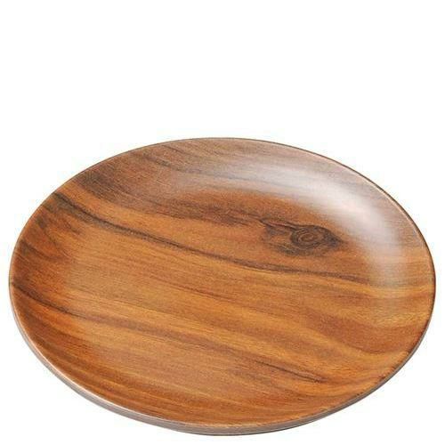 メラミン 耐熱 サークルプレート ダークウッド S 1202581