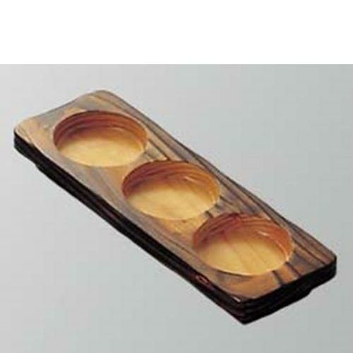 焼杉 長角 薬味皿(19207)200×68×H30