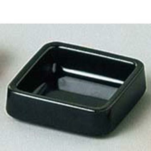 カラー灰皿 正角 A－271 黒 メラミン