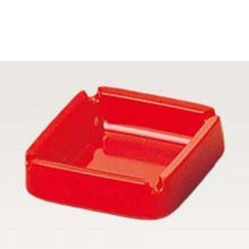 カラー灰皿 角 A－270 赤 メラミン