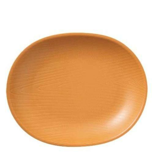 メラミン ウォールナ オーバルプレート 16cm ライトブラウン WD－16－LBR