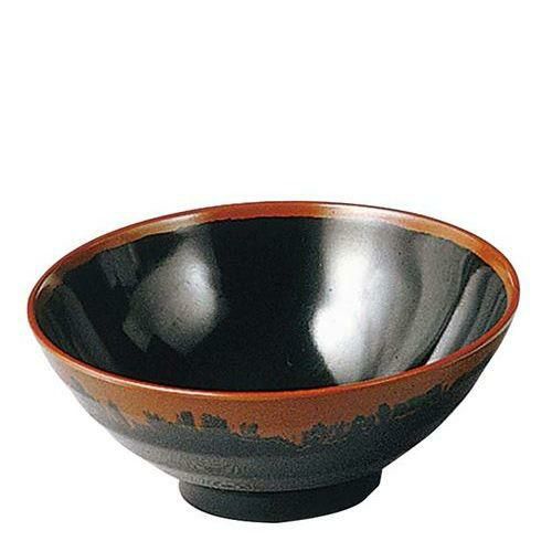 メラミン和食器 長次郎窯 小丼 AN－63 B内黒