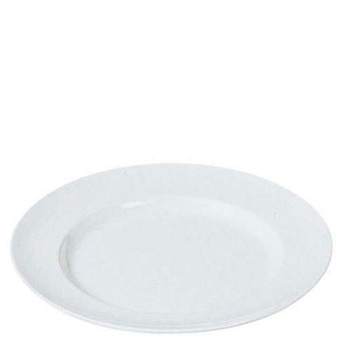 メラミン給食用食器 平皿 リム型(ラーメン丼受皿兼用 小)No.26A 8インチ クリーム