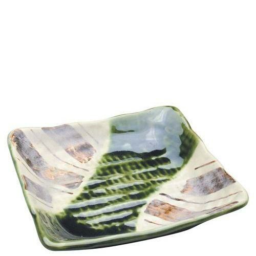 アルセラム強化食器 織部正角皿 EC9－49