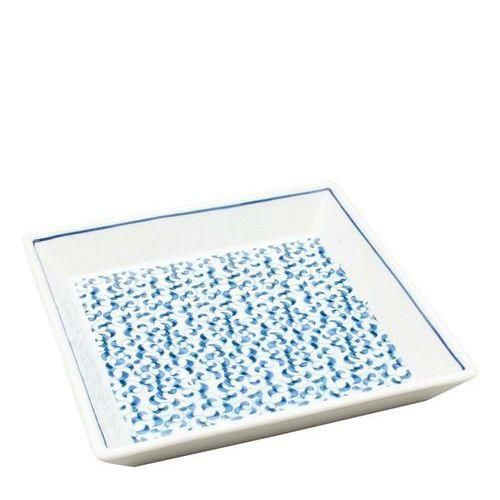 アルセラム強化食器 蛸唐草四角皿 B9－61