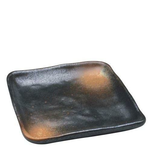 アルセラム強化食器 備前吹正角皿 B9－66