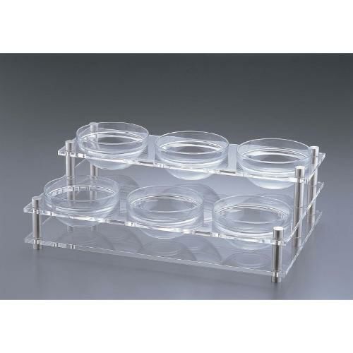 アクリル コンディメントスタンド 2段6穴 B30-1