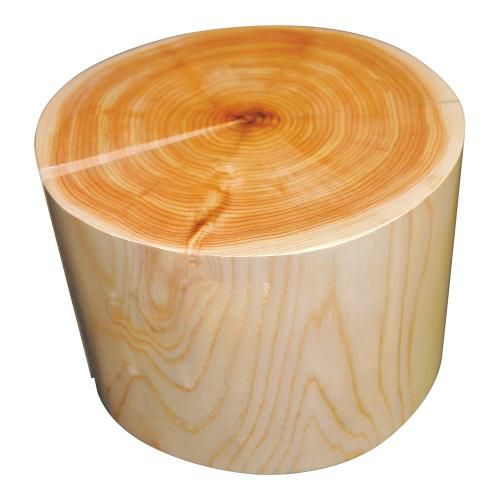 檜丸太ディスプレイ φ230×H150