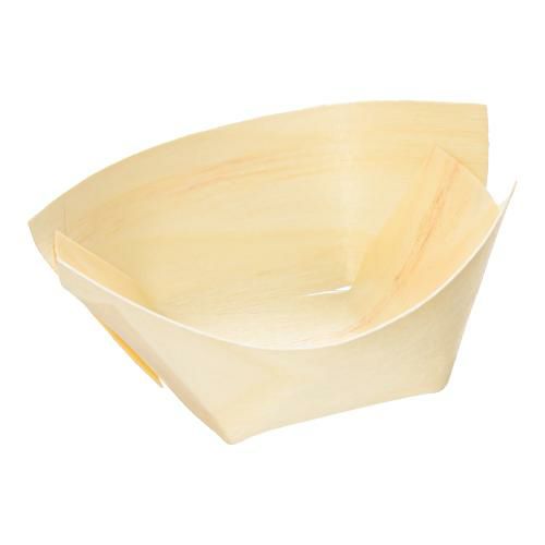 経木容器 舟皿(100枚入)ポプラ 23583 小・深型
