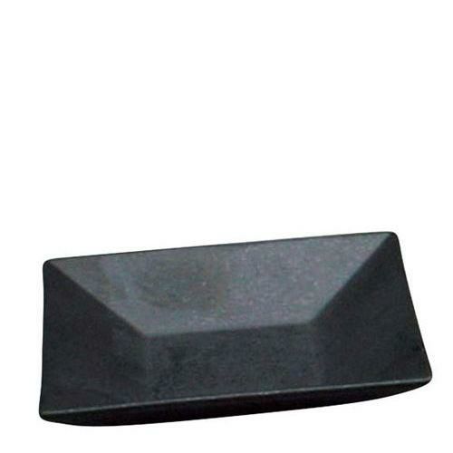 アルセラム強化食器 黒化粧角小皿 EC6－26