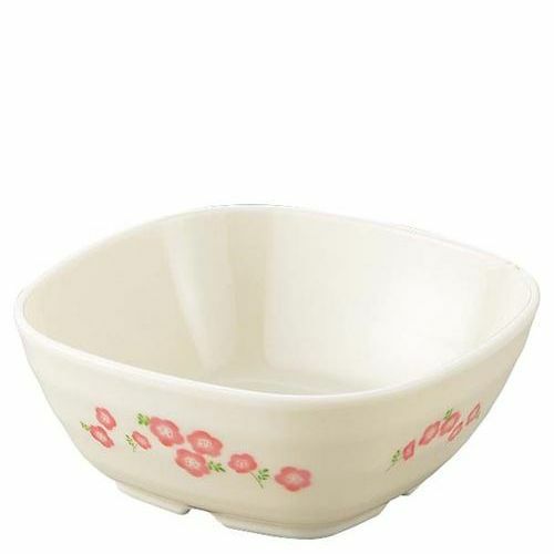 メラミン食器 桃花(ももか)角小鉢(小)MK－51