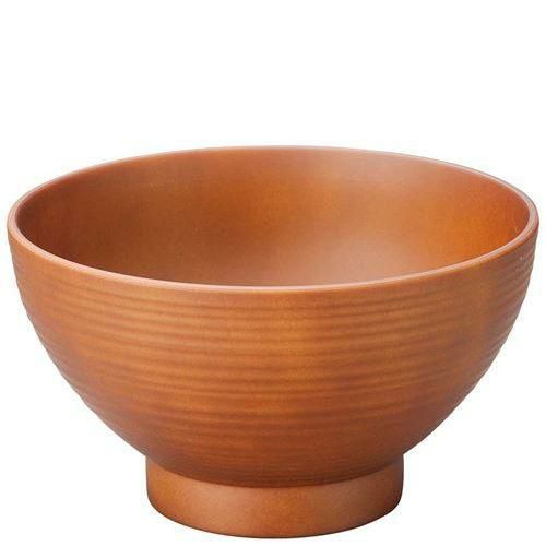 耐熱5寸乱筋木目汁椀 総ダークブラウン 1001092