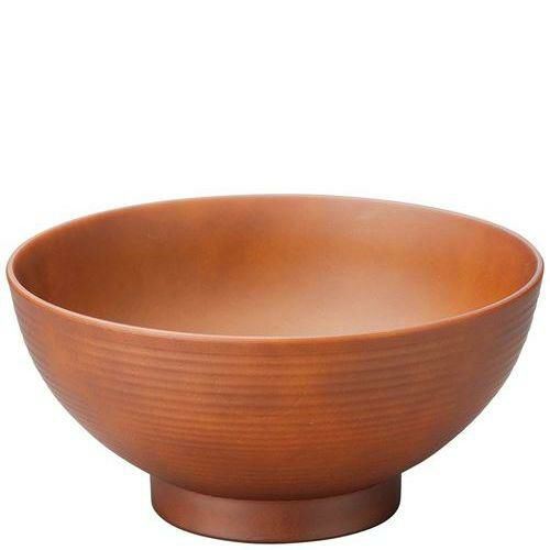 耐熱6寸乱筋木目丼 総ダークブラウン 1001093