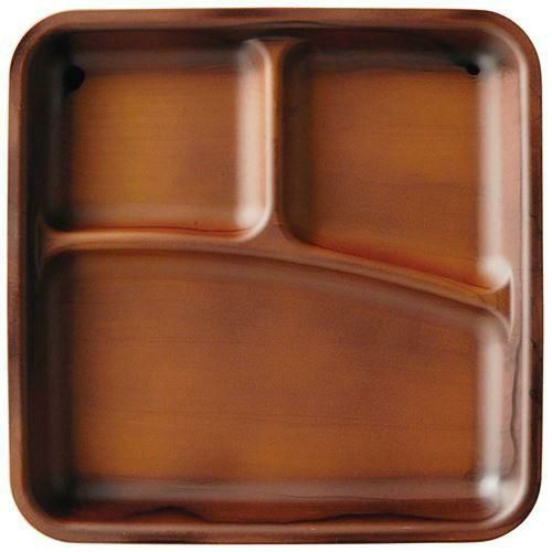 耐熱カリブプレート チーク刷毛目 1201721