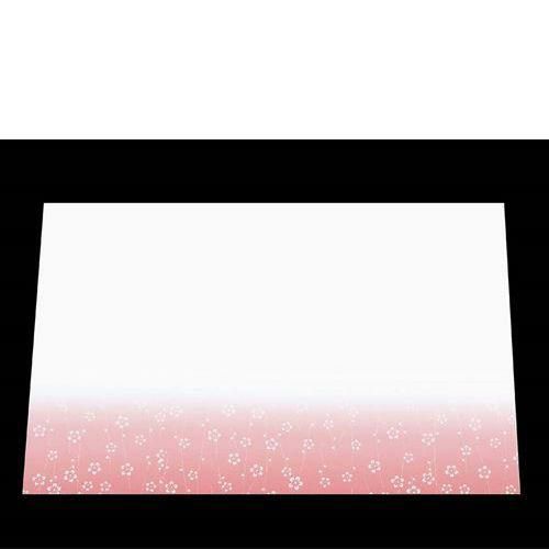 尺三 懐石マット 華かすみ(100枚入)SAK－04 紅梅