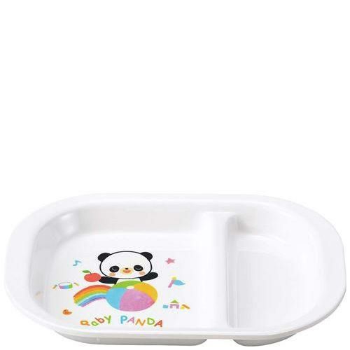 メラミン お子様食器 赤ちゃんパンダ 角ランチ皿 PA－10