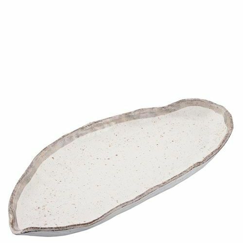 和食器コレクション 志野粉引 変わり長皿