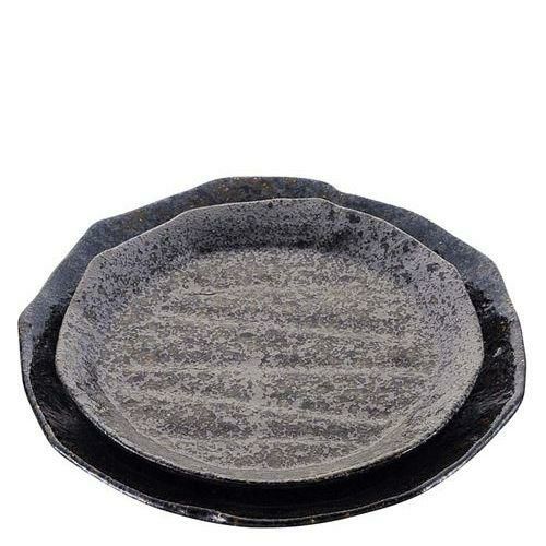 和食器コレクション 黒釉ソギ 丸皿4．8寸/業務用/新品/小物送料対象