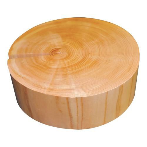 檜丸太ディスプレイ φ280×H100