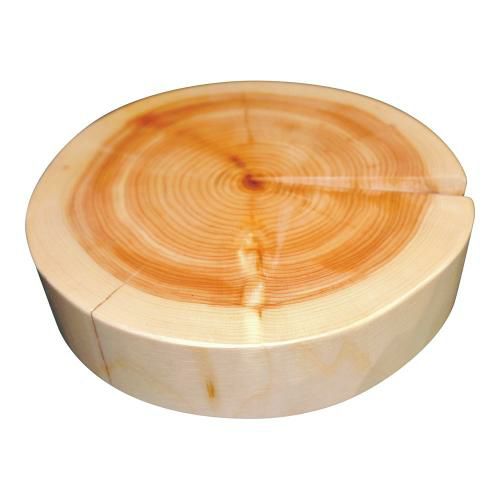 檜丸太ディスプレイ φ230×H50