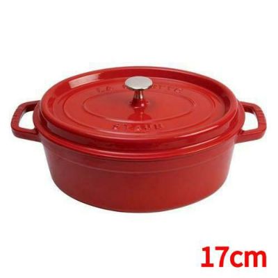 ストウブ ピコ・ココット 楕円 17cm チェリー Staub チェリー