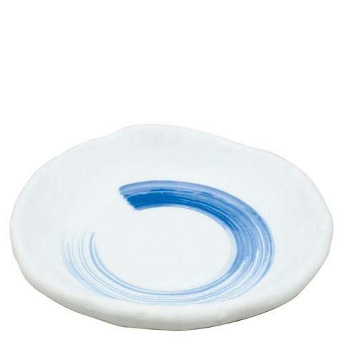 アルセラム強化食器 呉須刷毛取皿 EC9－68