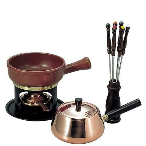 銅 ミニ チーズ＆オイルフォンデュセット S－736W