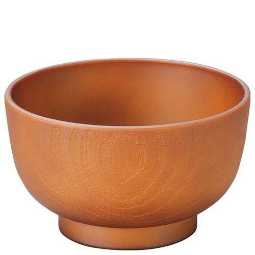 耐熱3．6寸荒木目汁椀 総ダークブラウン 1000135