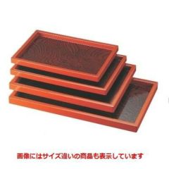ABSそば盆ケヤキ木目四ツ台