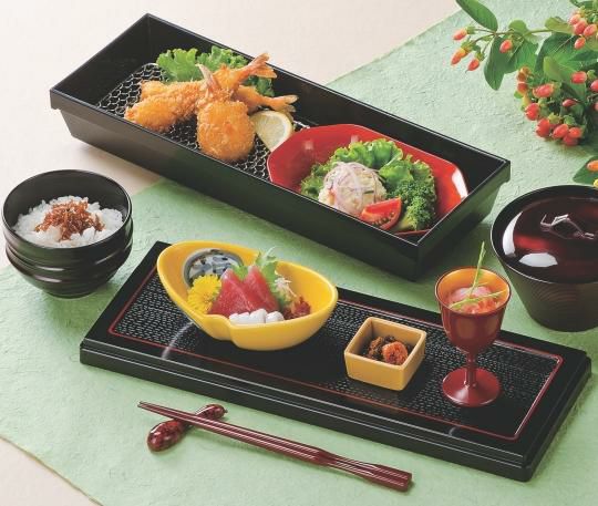 尺3スリムダイヤ松花堂黒渕朱黒渕朱(蓋)