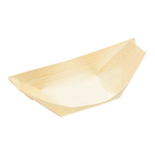 経木容器 舟皿(100枚入)ポプラ 23585 4.5寸
