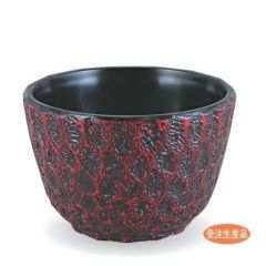 木彫亀甲丼絞り漆刻内黒