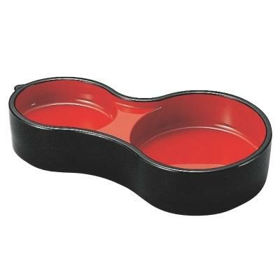 ひさご薬味皿黒内朱